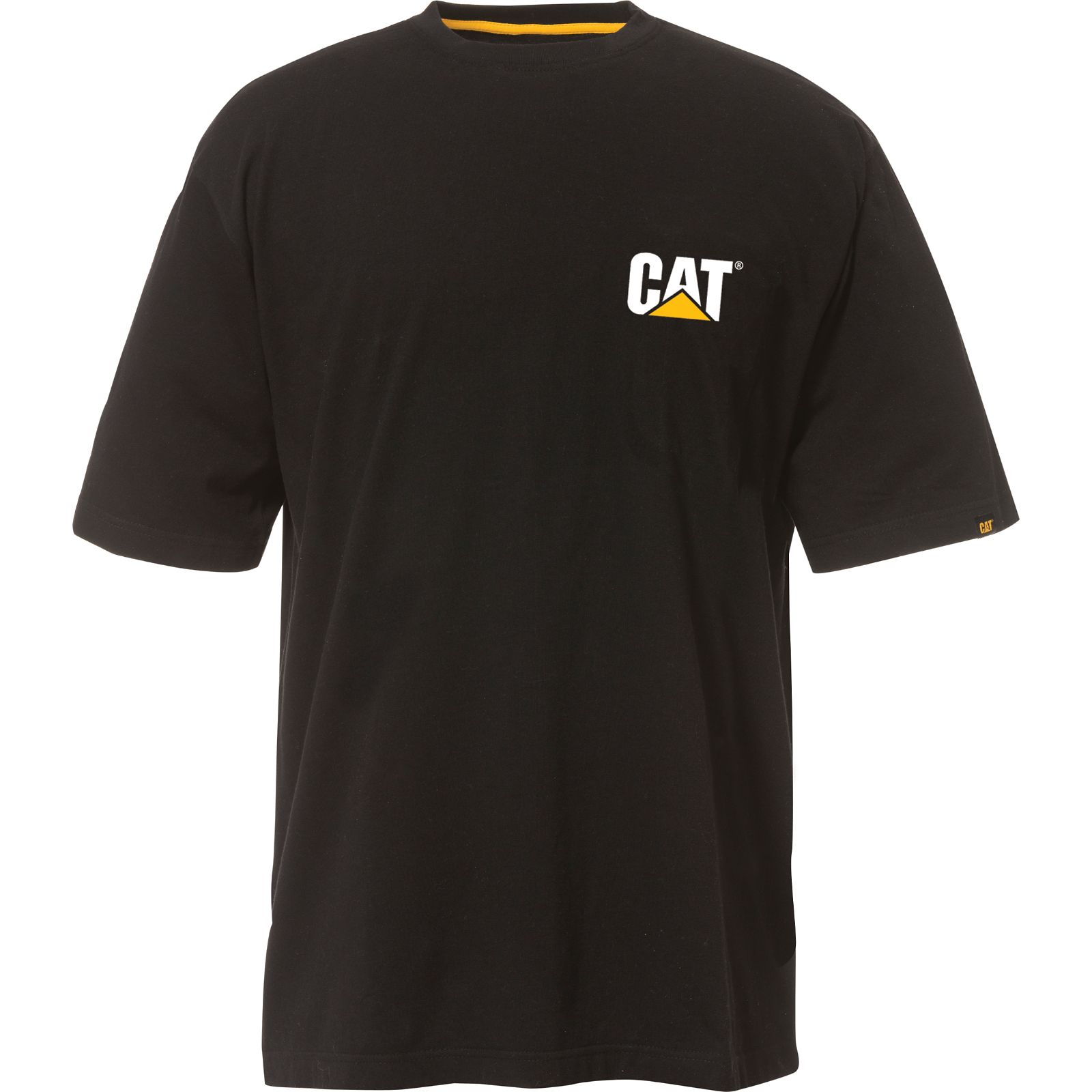 Men's Caterpillar Trademark T-Shirts Black Ireland UBQR09651